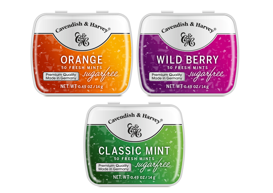 Cavendish & Harvey Mints sugarfree zuckerfrei